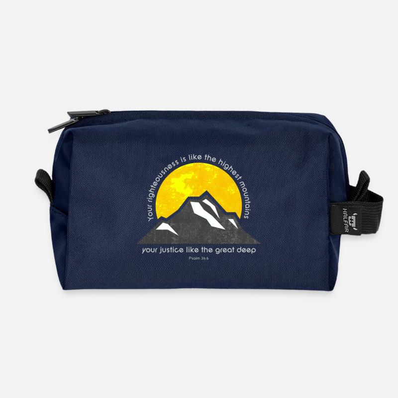 Ps 36: 6 - Recycelte Kulturtasche - Navy