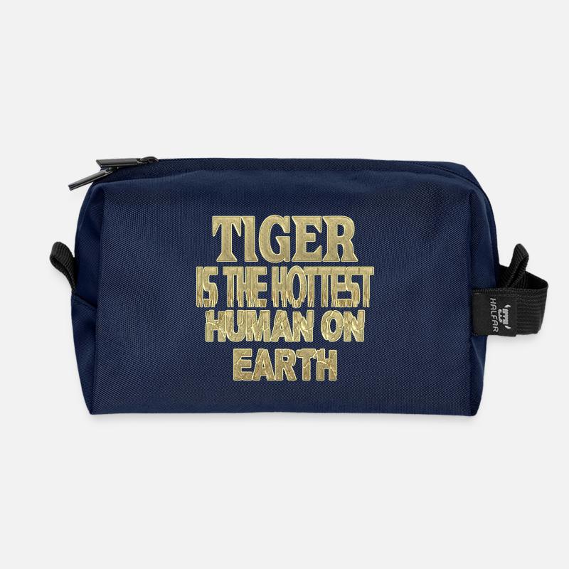 Tiger - Recycelte Kulturtasche - Navy