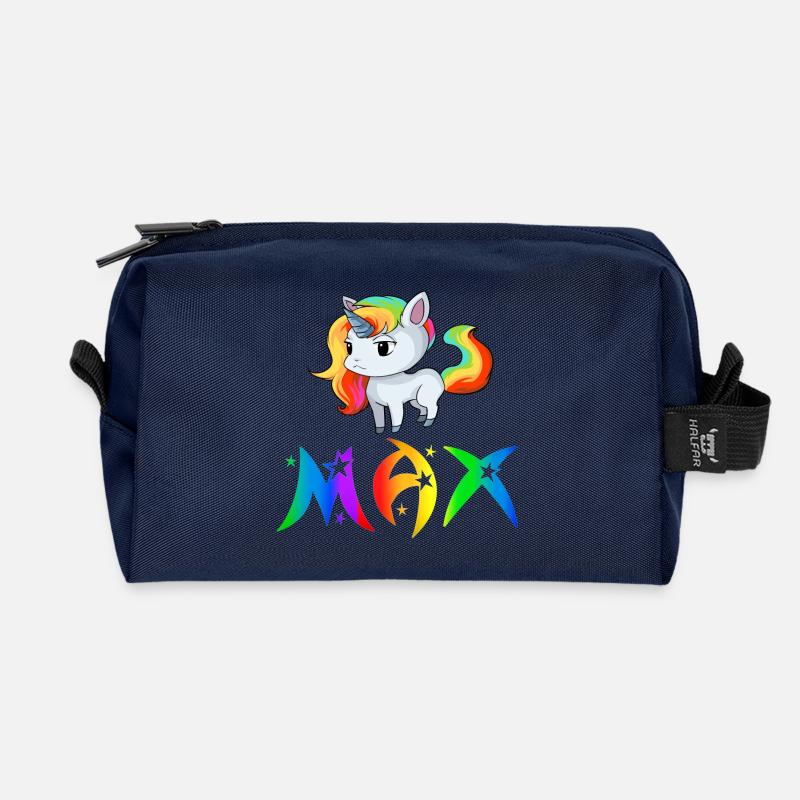 Einhorn Max - Recycelte Kulturtasche - Navy