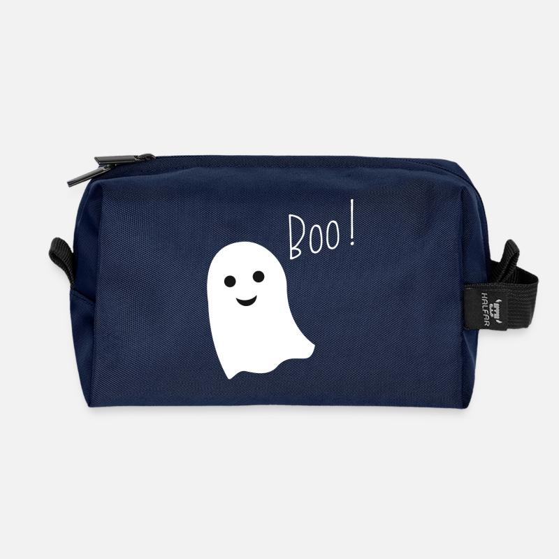 Gespenst boo - Recycelte Kulturtasche - Navy
