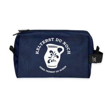 Kelterst you waiting for? - Bembel - Hessen - Recycled Toiletry Zip Bag - navy - Front