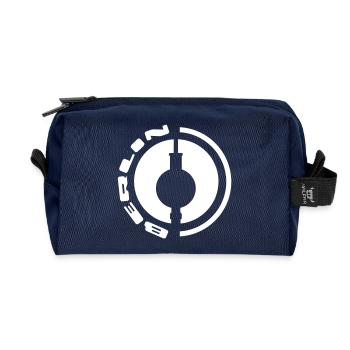 berlin fernsehturm emblem - Recycelte Kulturtasche - Navy - Vorne