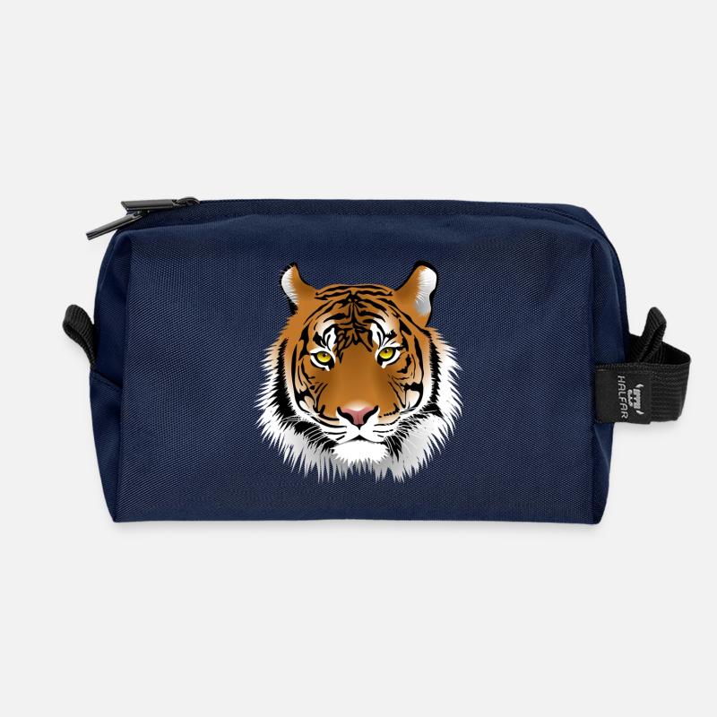 Tiger - Recycelte Kulturtasche - Navy