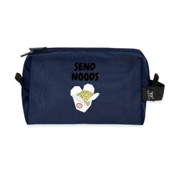 SEND NOODS - Recycled Toiletry Zip Bag - navy - Front