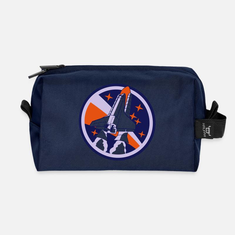 Spaceshuttle Start - Recycelte Kulturtasche - Navy