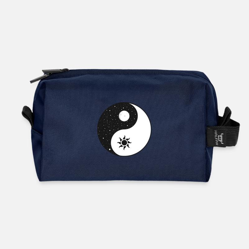 Yin yang - Recycelte Kulturtasche - Navy