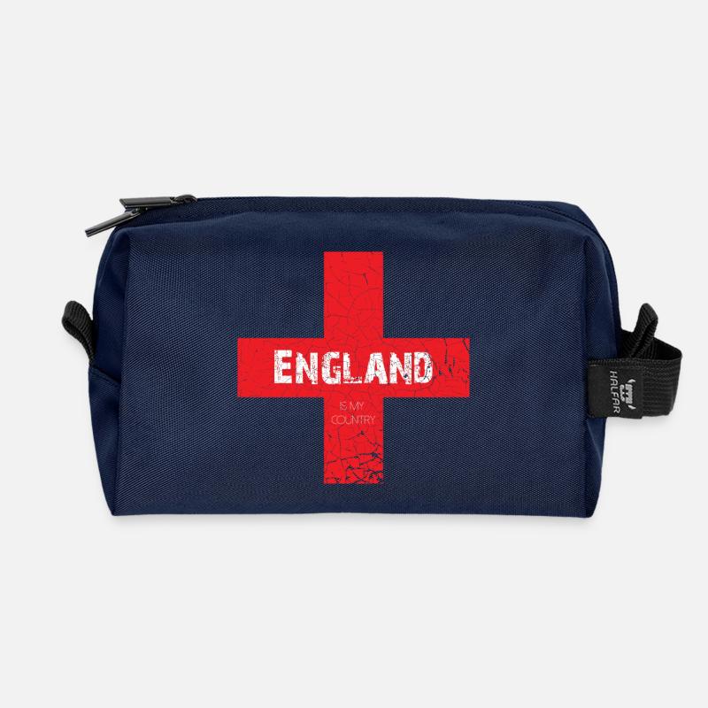 England ist mein Land - Recycelte Kulturtasche - Navy