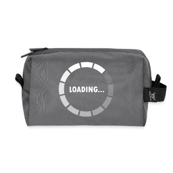 Ajax Loader - loading - waiting - Recycled Toiletry Zip Bag - anthracite - Front