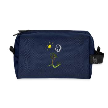 Natur - Recycelte Kulturtasche - Navy - Vorne