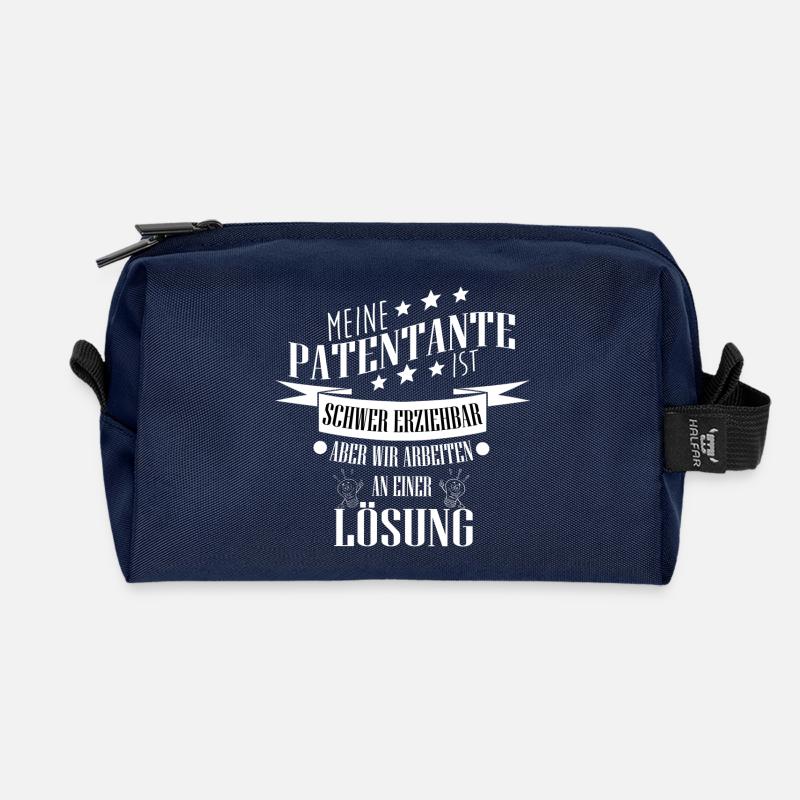 PAtentante schwer erziehbar - Recycelte Kulturtasche - Navy