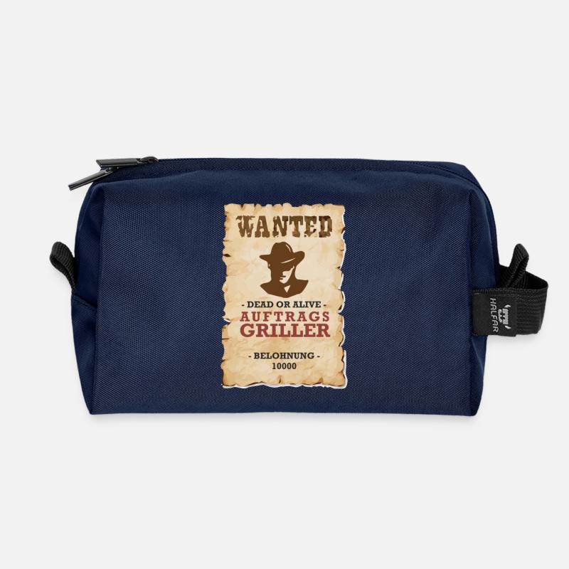 COMMANDE GRILLER Grill Drôle - Trousse de toilette en tissu recyclé - marine