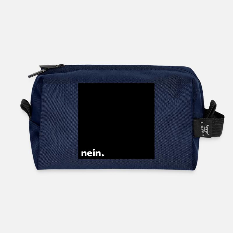 nein. - Recycelte Kulturtasche - Navy