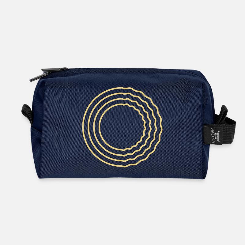 Kreis - Recycelte Kulturtasche - Navy