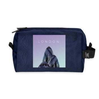 London Poster - Recycelte Kulturtasche - Navy - Vorne