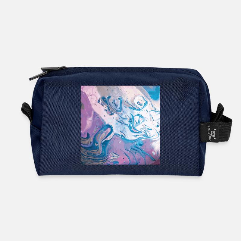 Abstract Space - Recycelte Kulturtasche - Navy