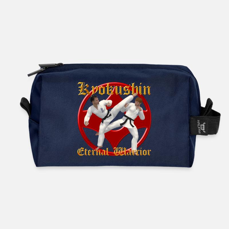 Kyokushin Krieger - Recycelte Kulturtasche - Navy
