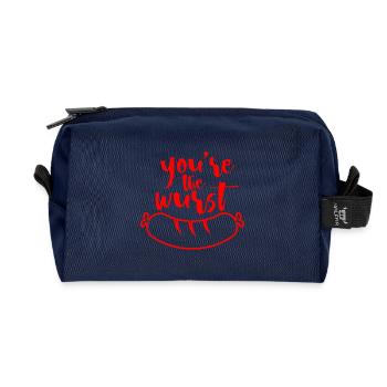 saucisse - Trousse de toilette en tissu recyclé - marine - Devant
