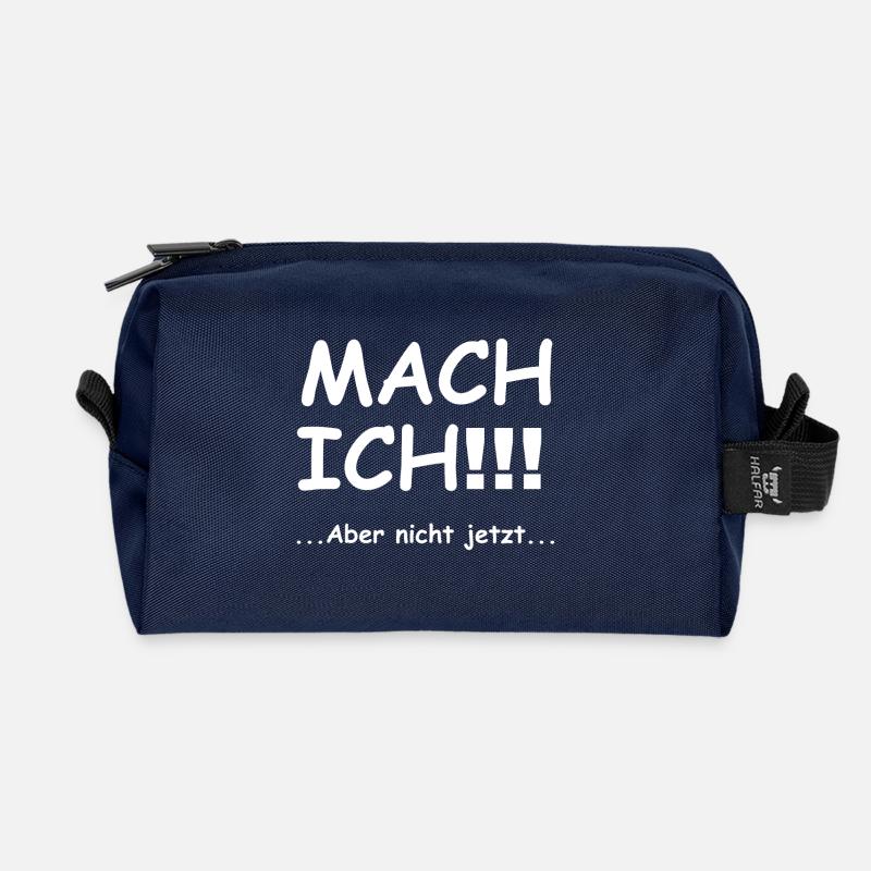 I will - Recycled Toiletry Zip Bag - navy