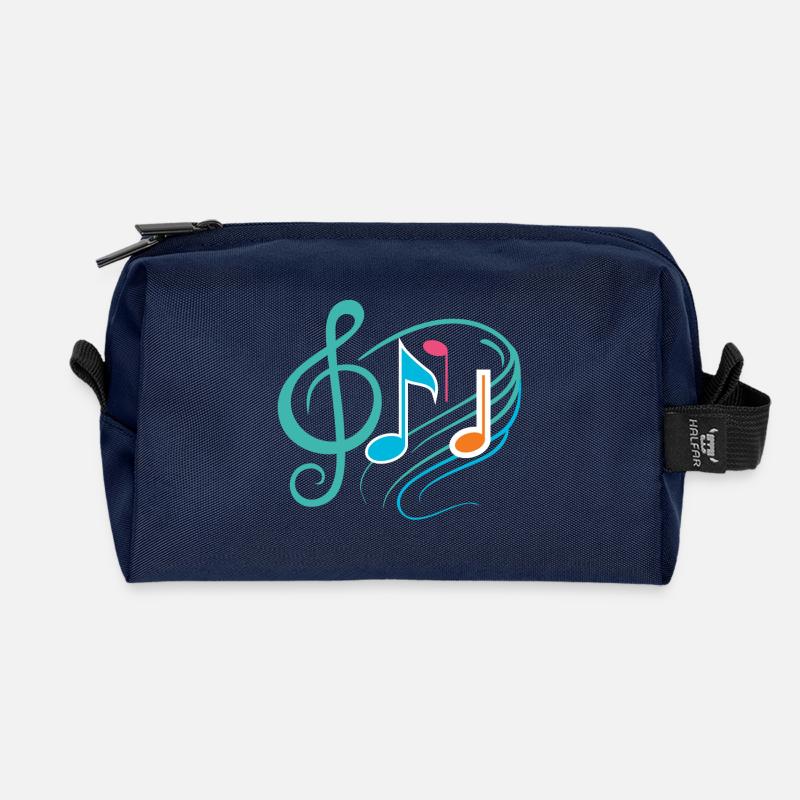 Music - Recycelte Kulturtasche - Navy