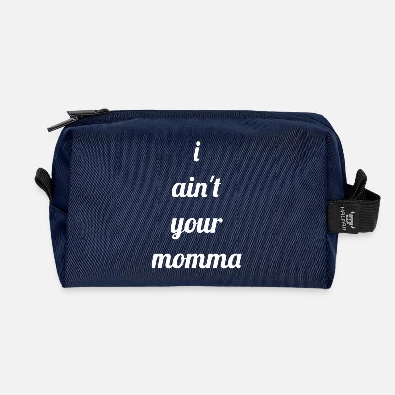 Ich Bin Nicht Deine Mutter Mama Lustiger Spruch - Recycelte Kulturtasche - Navy