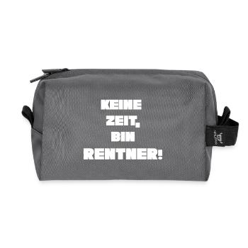 Rentner - Recycelte Kulturtasche - Anthrazit - Vorne