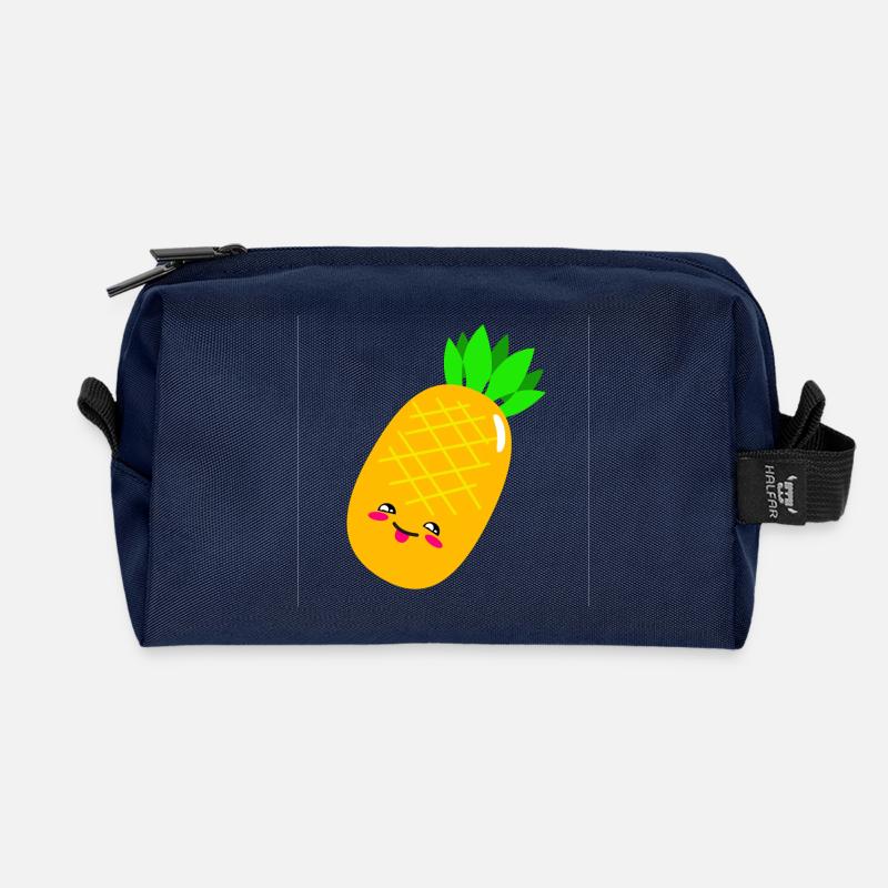 ananas - Trousse de toilette en tissu recyclé - marine