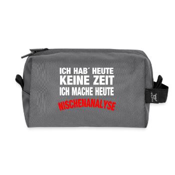 Nischenanalyse - Recycelte Kulturtasche - Anthrazit - Vorne