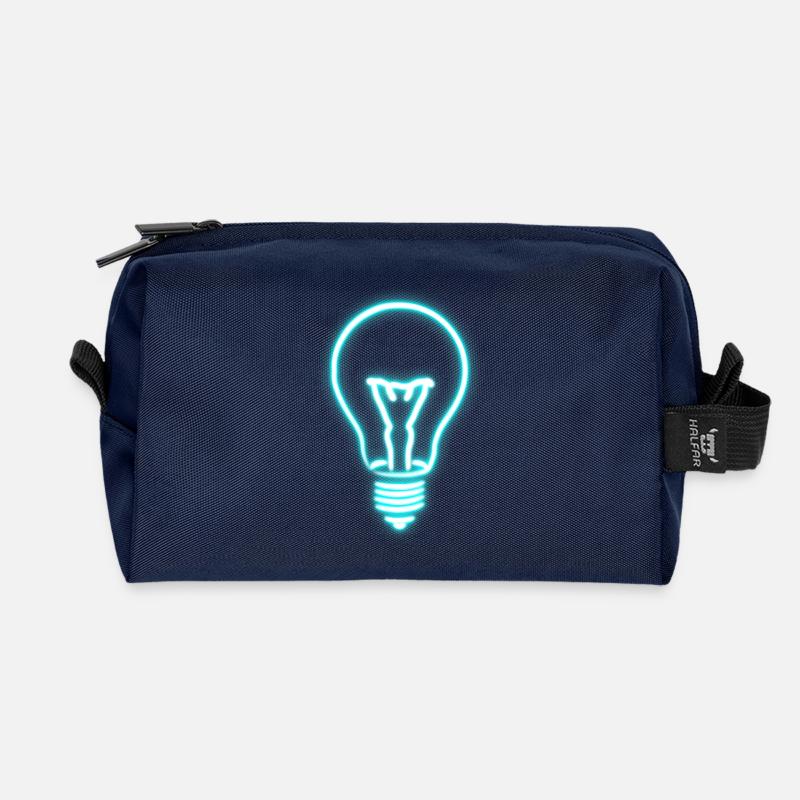 Gluehbirne - Recycelte Kulturtasche - Navy