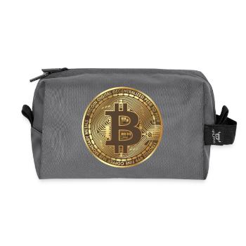 Bitcoin ABC - Recycelte Kulturtasche - Anthrazit - Vorne