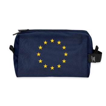 Union européenne Cadeau Idée cadeau - Trousse de toilette en tissu recyclé - marine - Devant