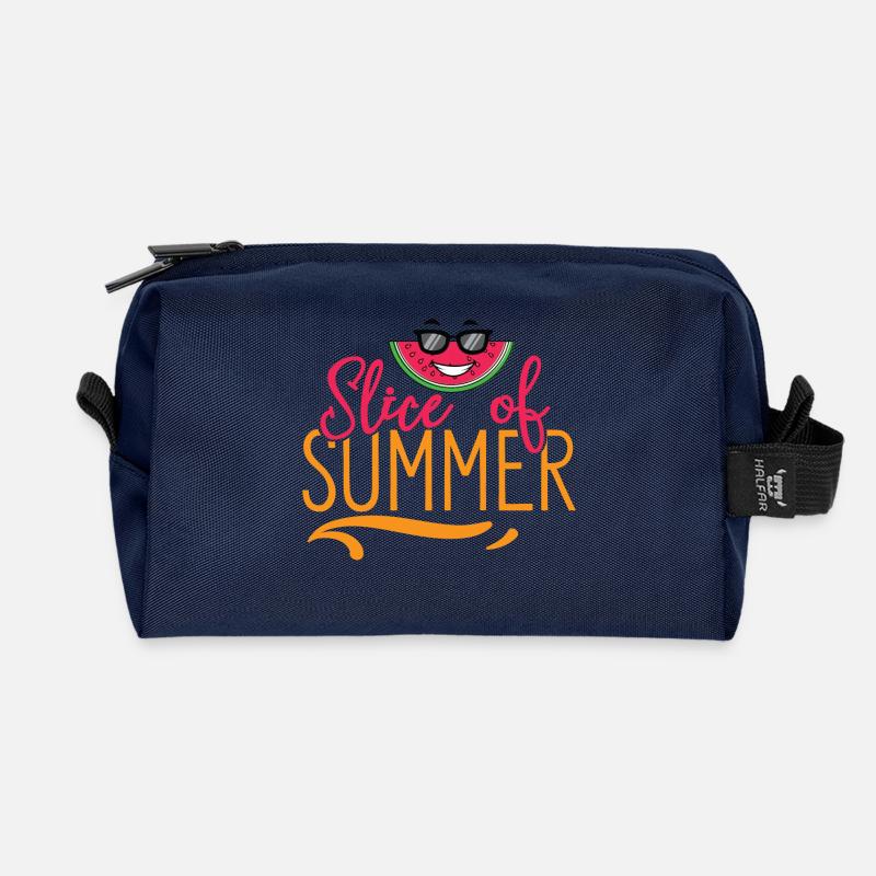 Slice of Summer - Recycelte Kulturtasche - Navy