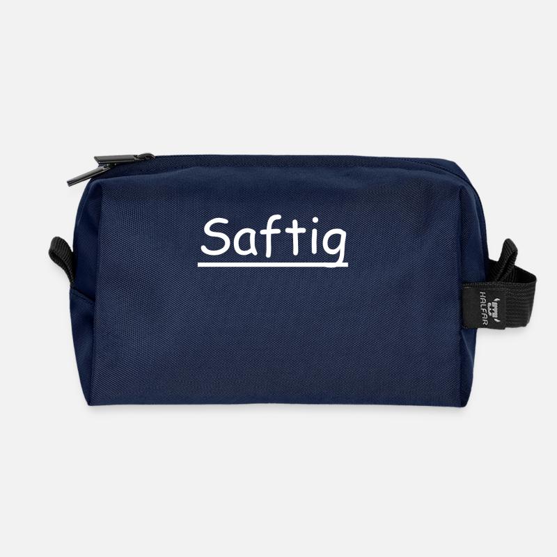 Saftig - Recycelte Kulturtasche - Navy