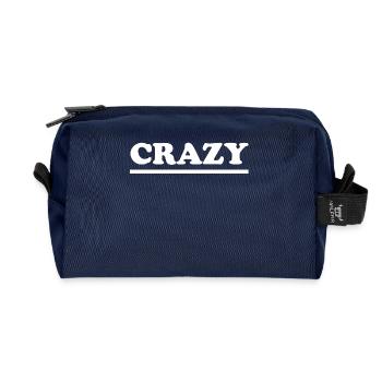 Crazy - Recycled Toiletry Zip Bag - navy - Front