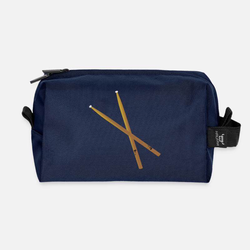 Drummer Trommler Schlagzeuger Stöcke - Recycelte Kulturtasche - Navy