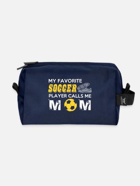 FUSSBALL MAMMA Design - Recycelte Kulturtasche - Navy