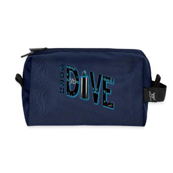 Né à Dive - Trousse de toilette en tissu recyclé - marine - Devant