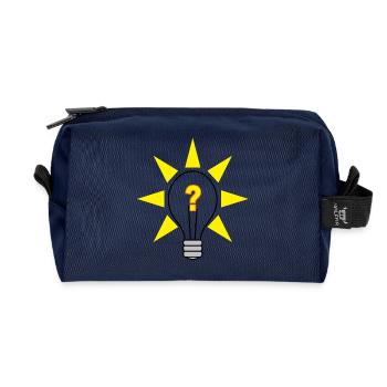 Bright Idea - Recycled Toiletry Zip Bag - navy - Front