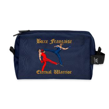 Savate Guerrier - Trousse de toilette en tissu recyclé - marine - Devant