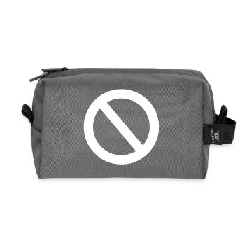 No! - Recycled Toiletry Zip Bag - anthracite - Front