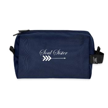 soul sister - Recycled Toiletry Zip Bag - navy - Front