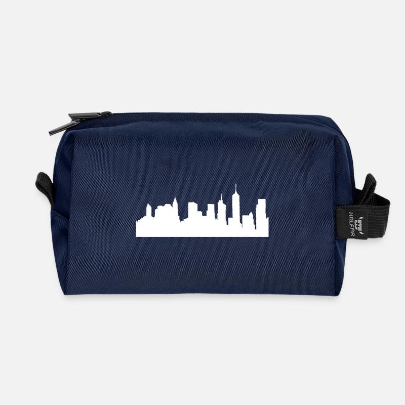 Stadt - Recycelte Kulturtasche - Navy
