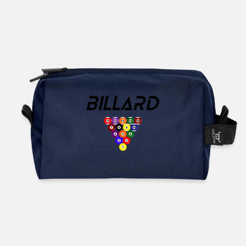 Billard - Recycelte Kulturtasche - Navy