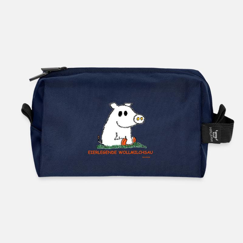 Eierlegende Wollmilchsau - Recycelte Kulturtasche - Navy