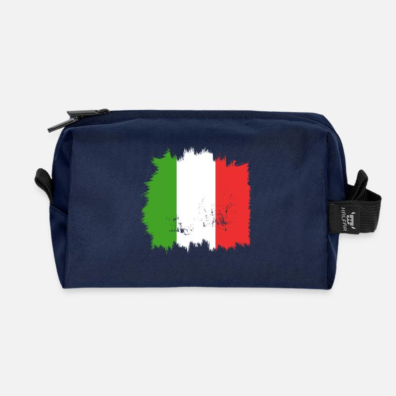 Italien Flagge - Recycelte Kulturtasche - Navy