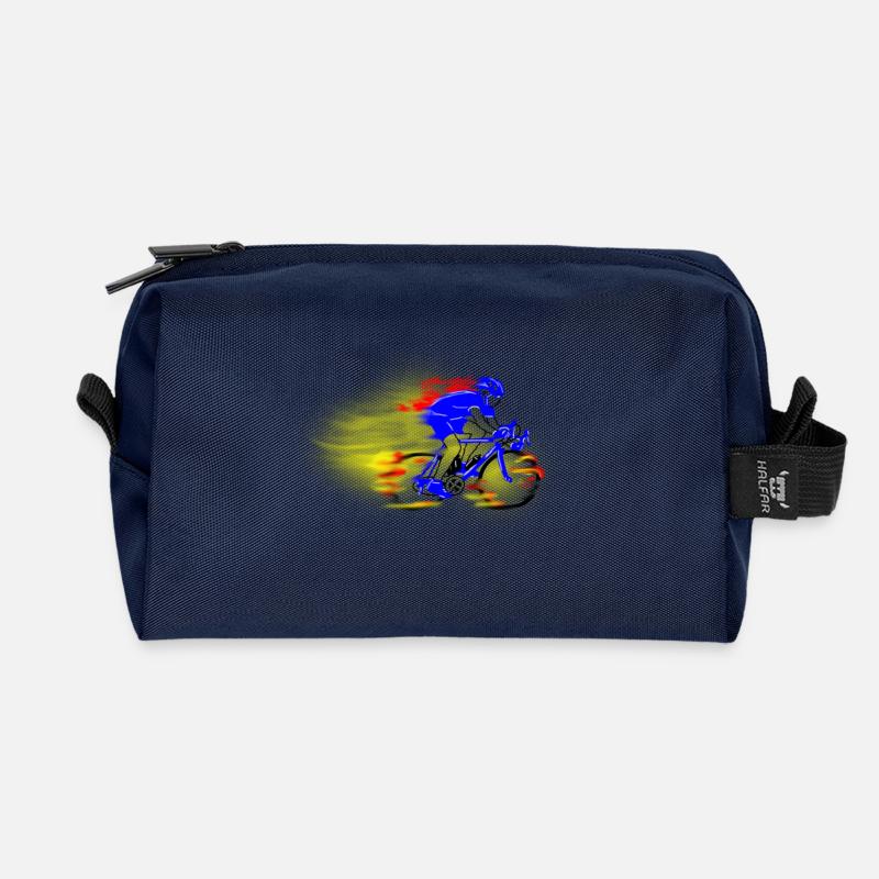Rennrad - Recycelte Kulturtasche - Navy
