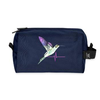 Effet de rythme Kolibri - Trousse de toilette en tissu recyclé - marine - Devant