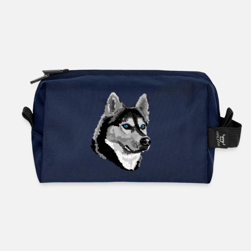 Husky - Recycelte Kulturtasche - Navy