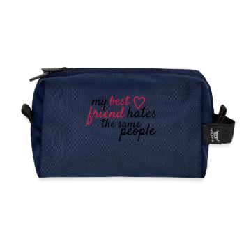 Best friend - Recycelte Kulturtasche - Navy - Vorne