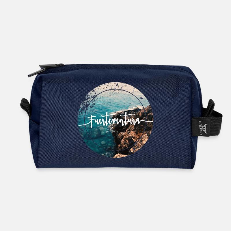 Fuerteventura - Recycelte Kulturtasche - Navy