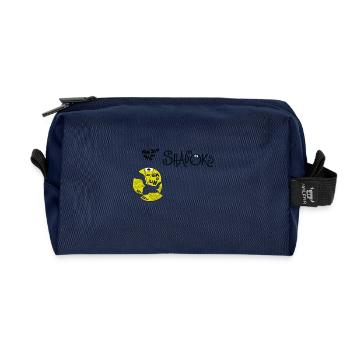 Shadoks puzzle - Recycled Toiletry Zip Bag - navy - Front